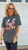 Patchwork Haunted HouseGarment Graphic T-shirt