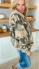 Vintage Camo w/ Solid Fleece Oversized Hoodie Jacket