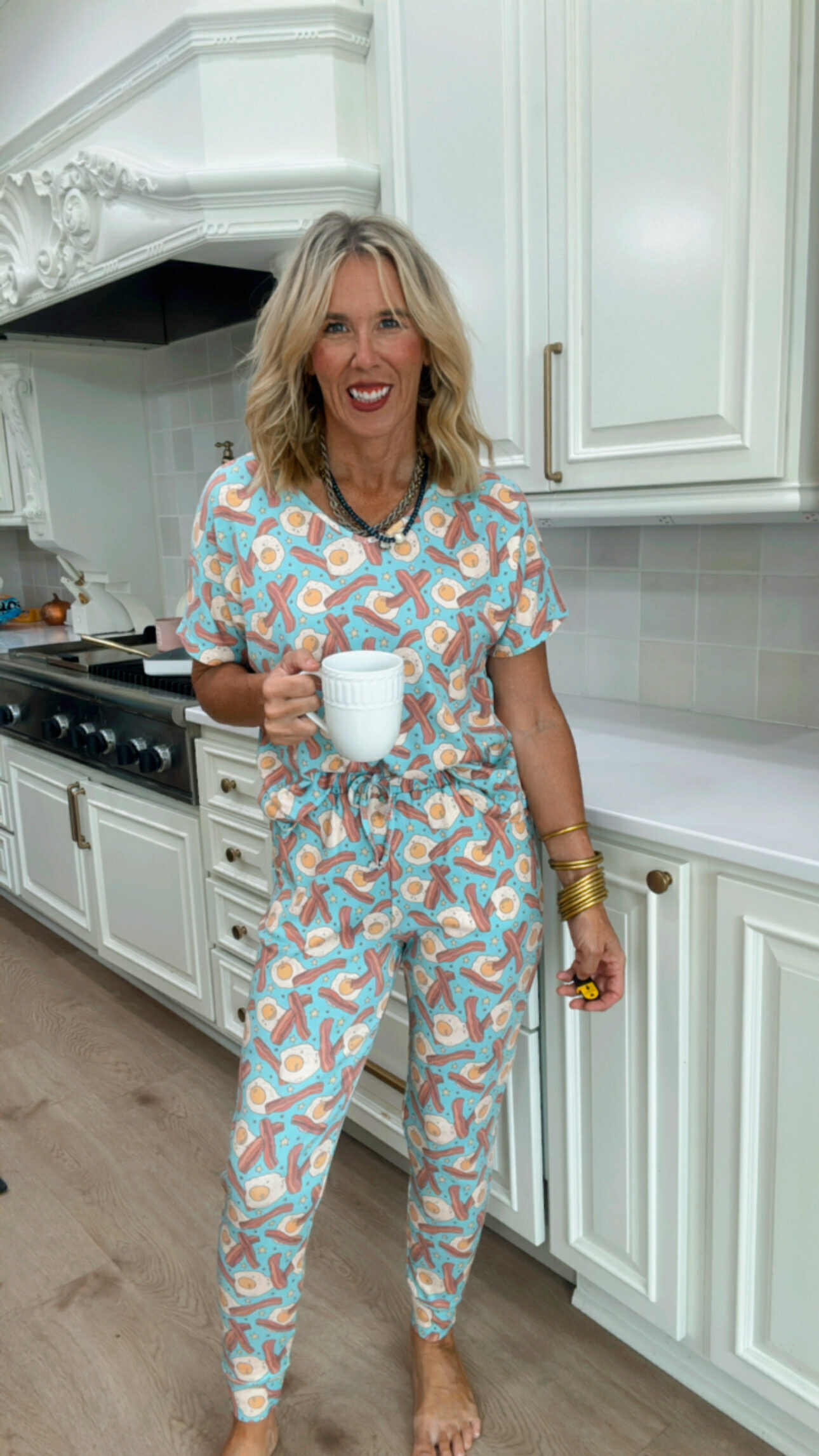 The All-Day Breakfast Bacon & Eggs 3-Piece Jogger Pajama Set | Salty Wave *START SHIP DATE: OCT 25TH **DEAL*