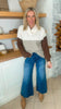 Ivory Paulina Color Block Top