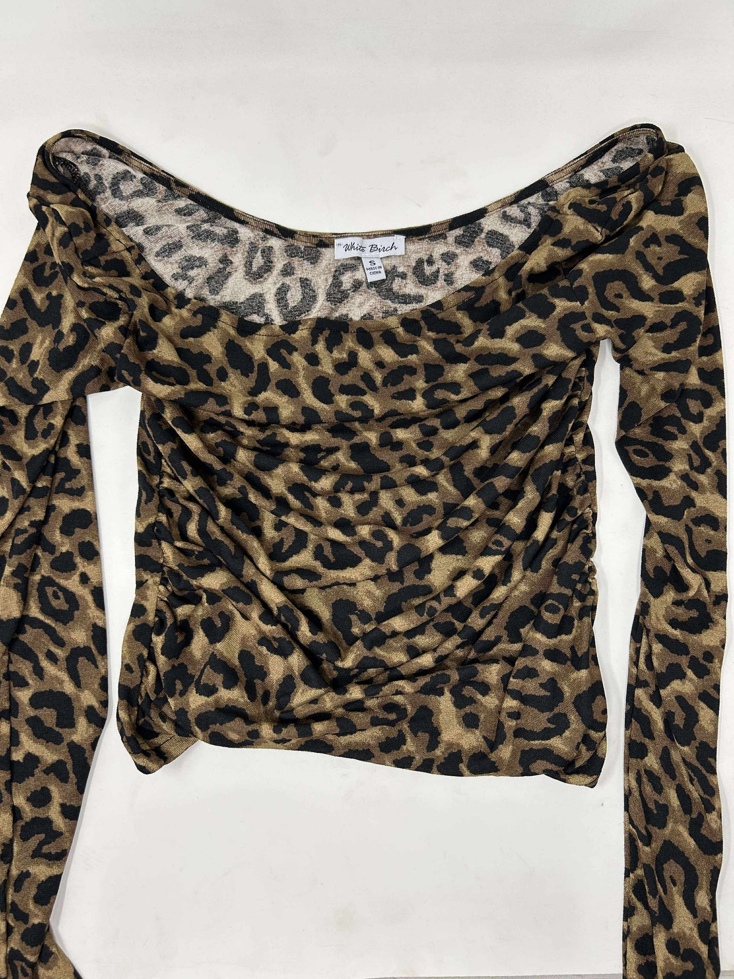 Wild Intentions Leopard Mesh Long Sleeve Top