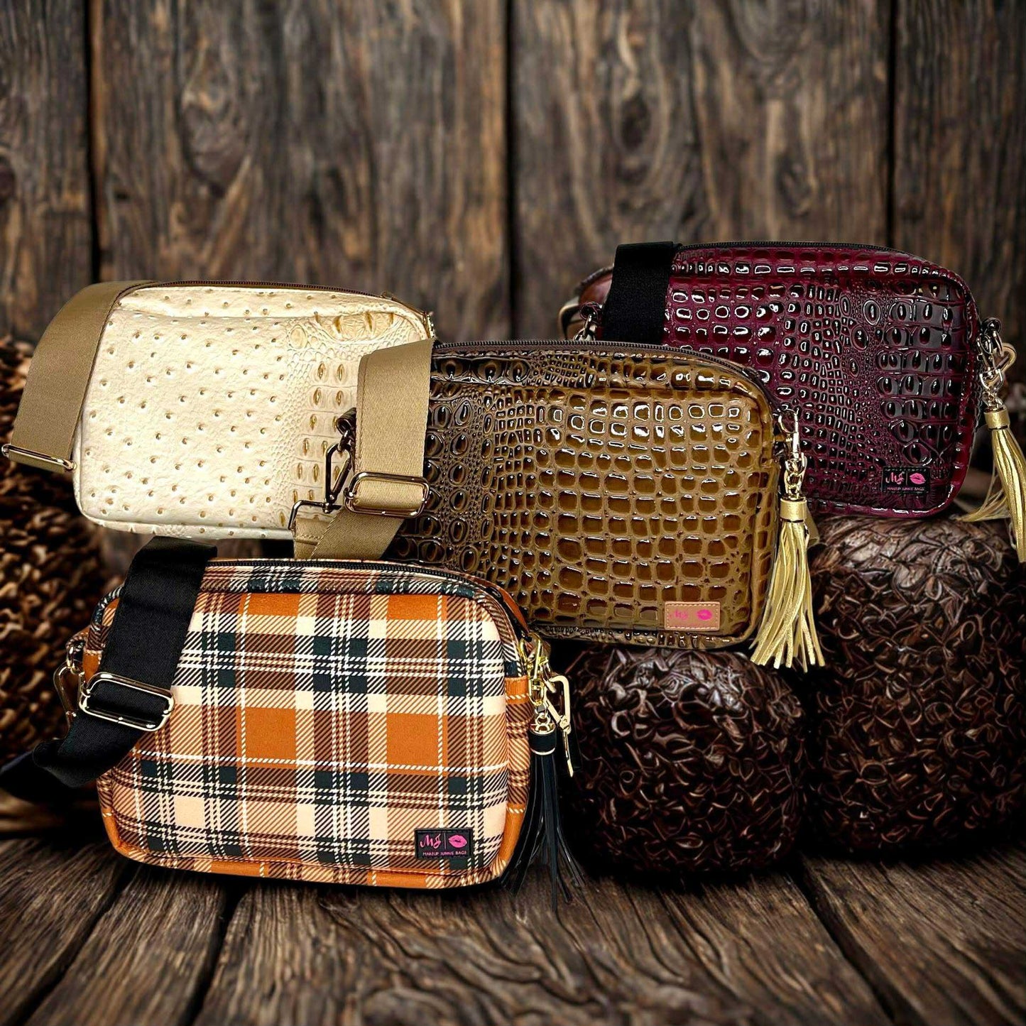 Bubble Gator Chocolate Uptown Bag | MAKEUP JUNKIE *30A SEPT COMING SOON