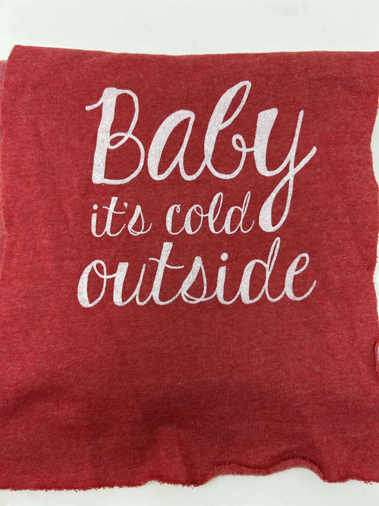 Red Baby It's Cold Scarf *FINAL SALE