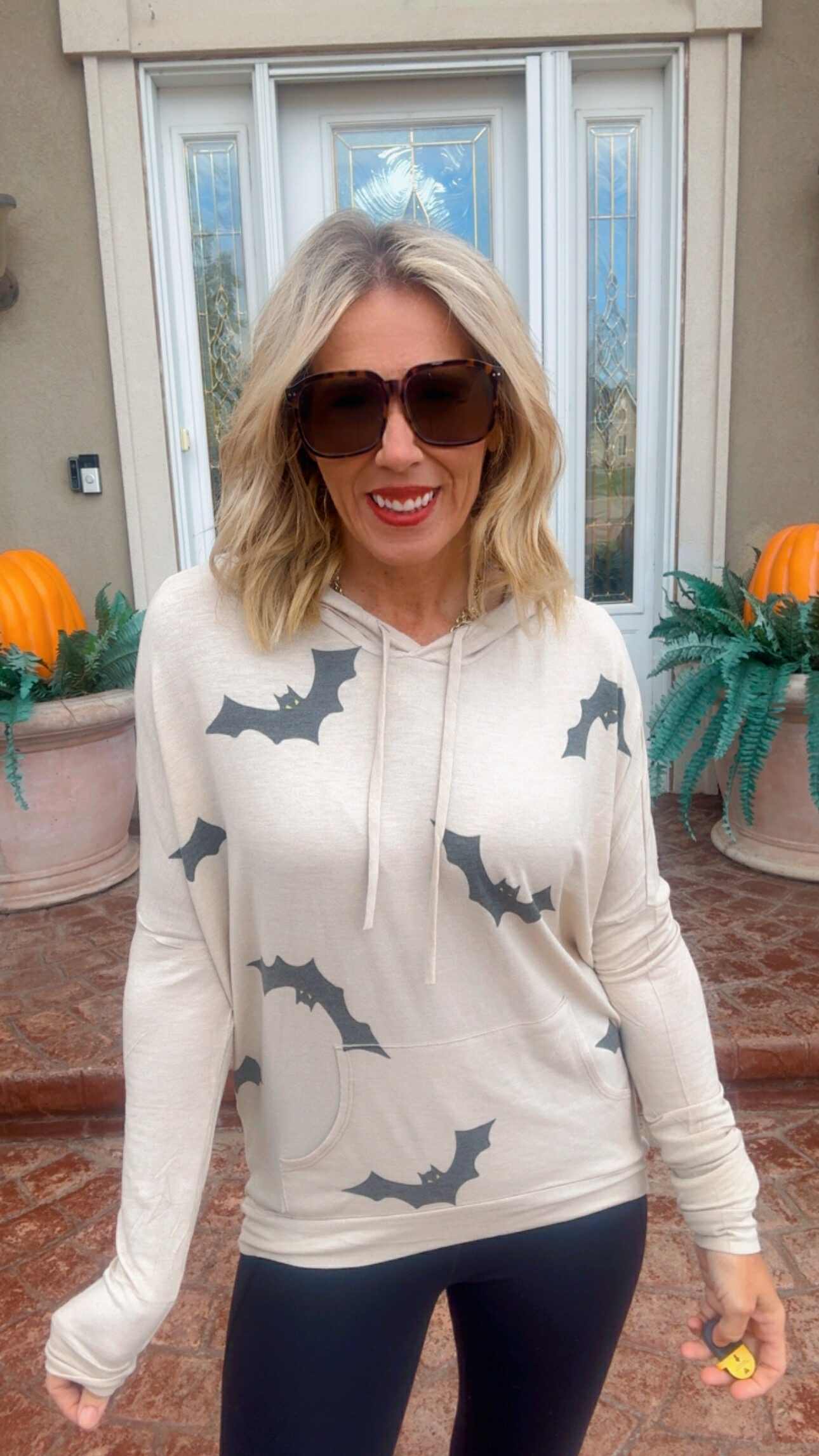 Going Batty Long Sleeve Hoodie Top
