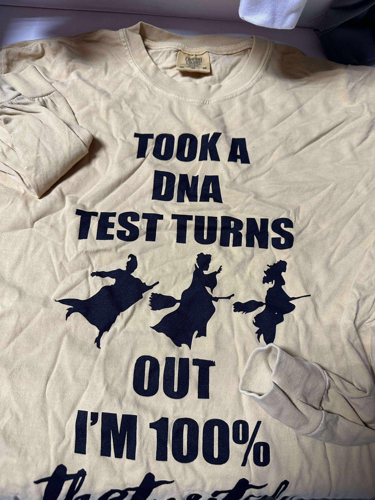 Took a DNA Test Long Sleeve Garment Dyed Graphic Top *FINAL SALE