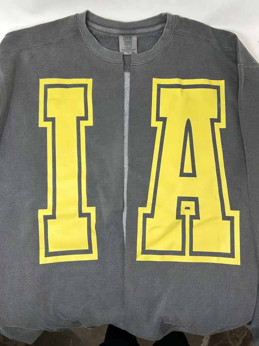 IA Iowa Custom Sweatshirt Cardigan