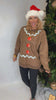 Reversible Reindeer & Gingerbread Graphic Sweatshirt - DEAL