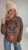 Reversible Reindeer & Gingerbread Graphic Sweatshirt - DEAL