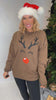 Reversible Reindeer & Gingerbread Graphic Sweatshirt - DEAL