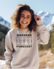 Weekend Forecast Sand Crewneck Graphic Sweatshirt