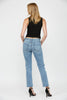 Mid Rise Straight Denim Jean -Mica - Final Sale