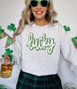Lucky You Ash Crewneck Graphic Sweatshirt