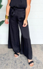 The Maddi X Silky Wide Leg Pants Black