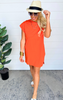 The Riley T-Shirt Dress - Orange