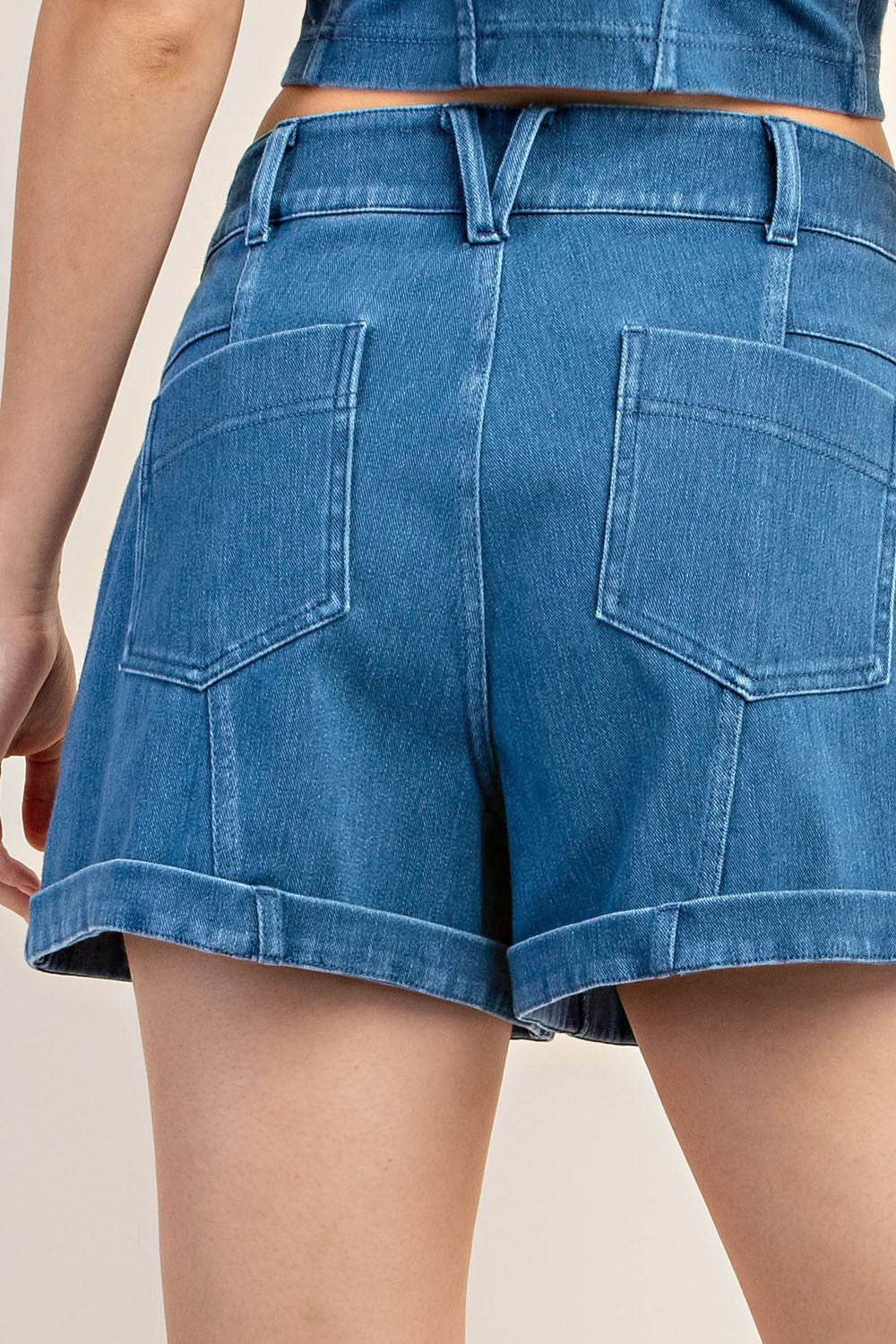 Cotton Stretch Denim Shorts | RAE MODE *30A JANUARY PREORDER))