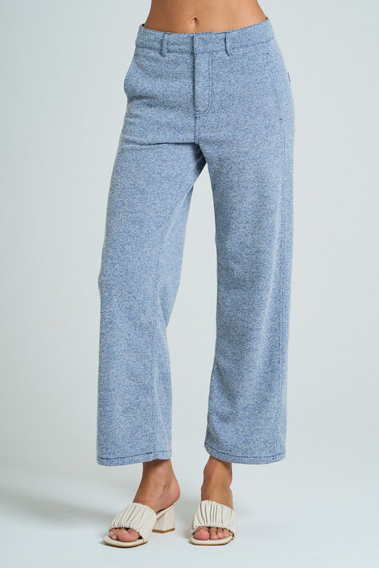 Denim Straight Leg Pants