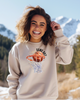 Basketball Game Day Sand Crewneck Graphic Sweatshirt