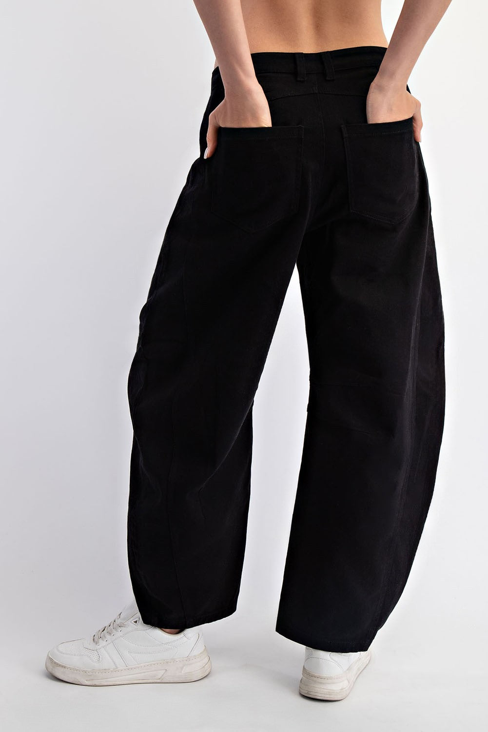 Cotton Twill Barrel Pant | RAE MODE