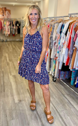 Navy Floral Print Woven Dress | Andree By Unit