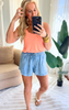 Chambray Mineral Washed Shorts