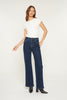 Natural Indigo Super High Wide Leg Denim Jeans | MICA