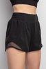 3In Stretch Woven Exercise Shorts w/ Side Mesh