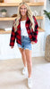 Buffalo Plaid Sherpa Comfy Jacket