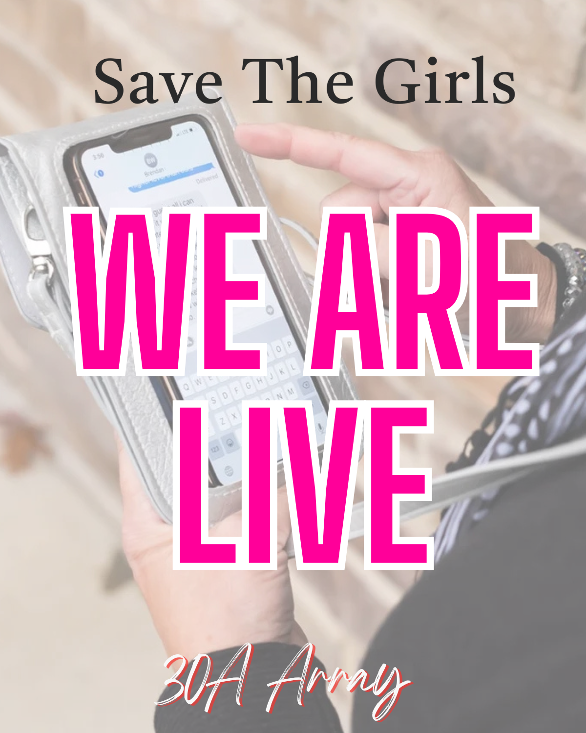 Save the Girls Live Takeover – Today at 3:30 PM ✨