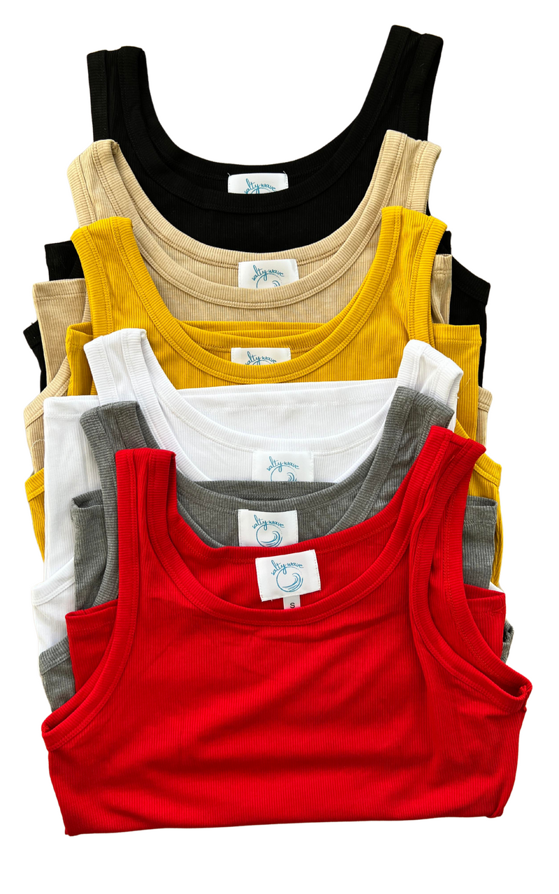 SALTY WAVE Hold Tight Tanks  - Basic Colors