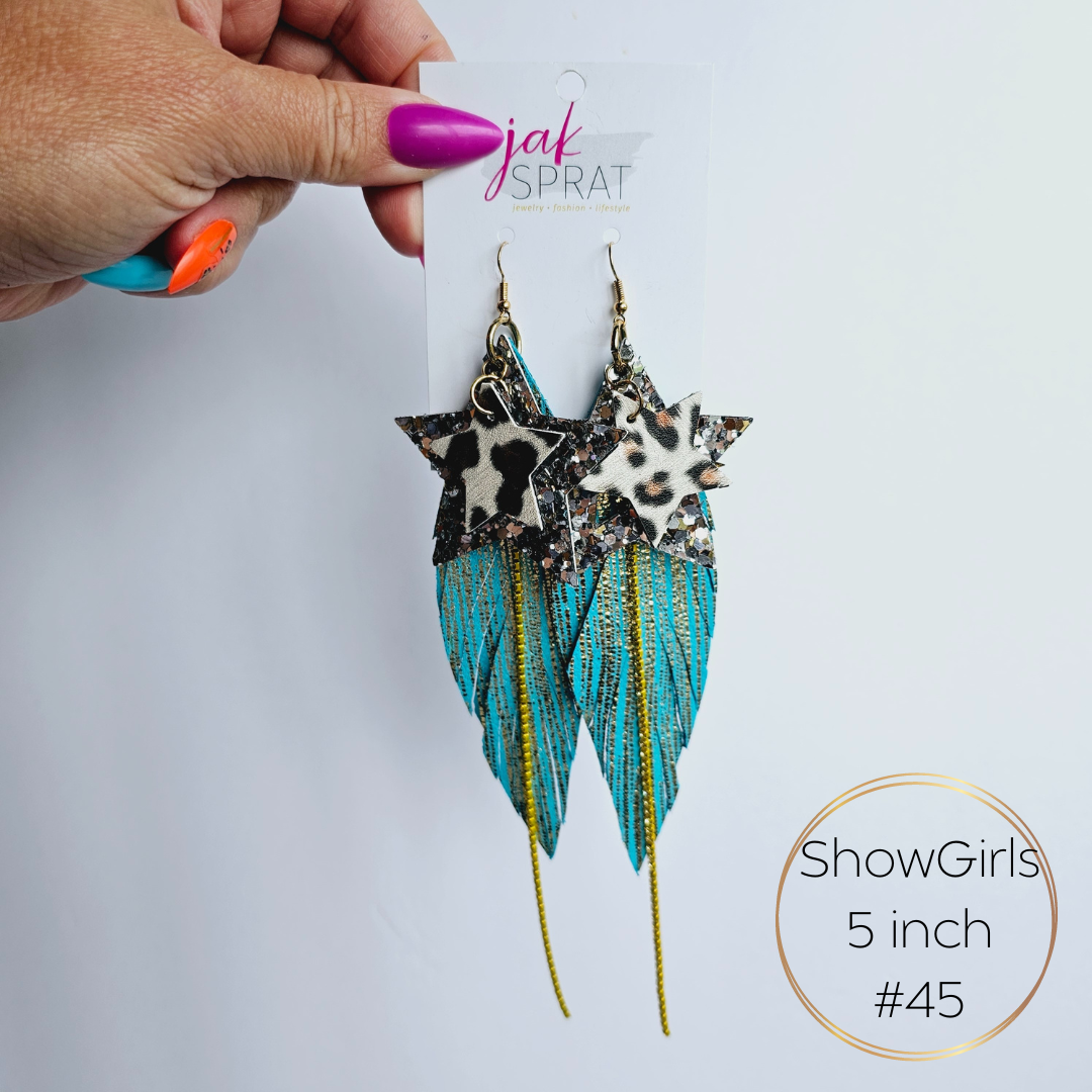 Show Girls" 5" Earrings | Jak Sprat