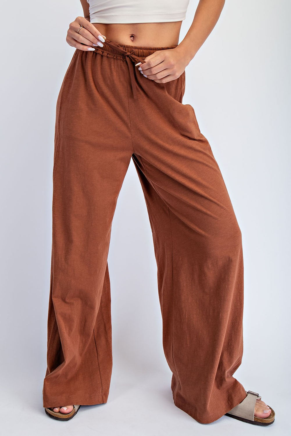 Cotton Slub Lounging Wide Pant | RAE MODE *30A SEPT PREORDER