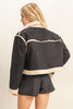 Reversible Suede Sherpa Mixed Jacket (2 COLORS) | HYFVE *LA LIVE PREORDER