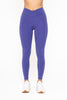 Orient Blue Venice Crossover Waist Leggings |Mono B