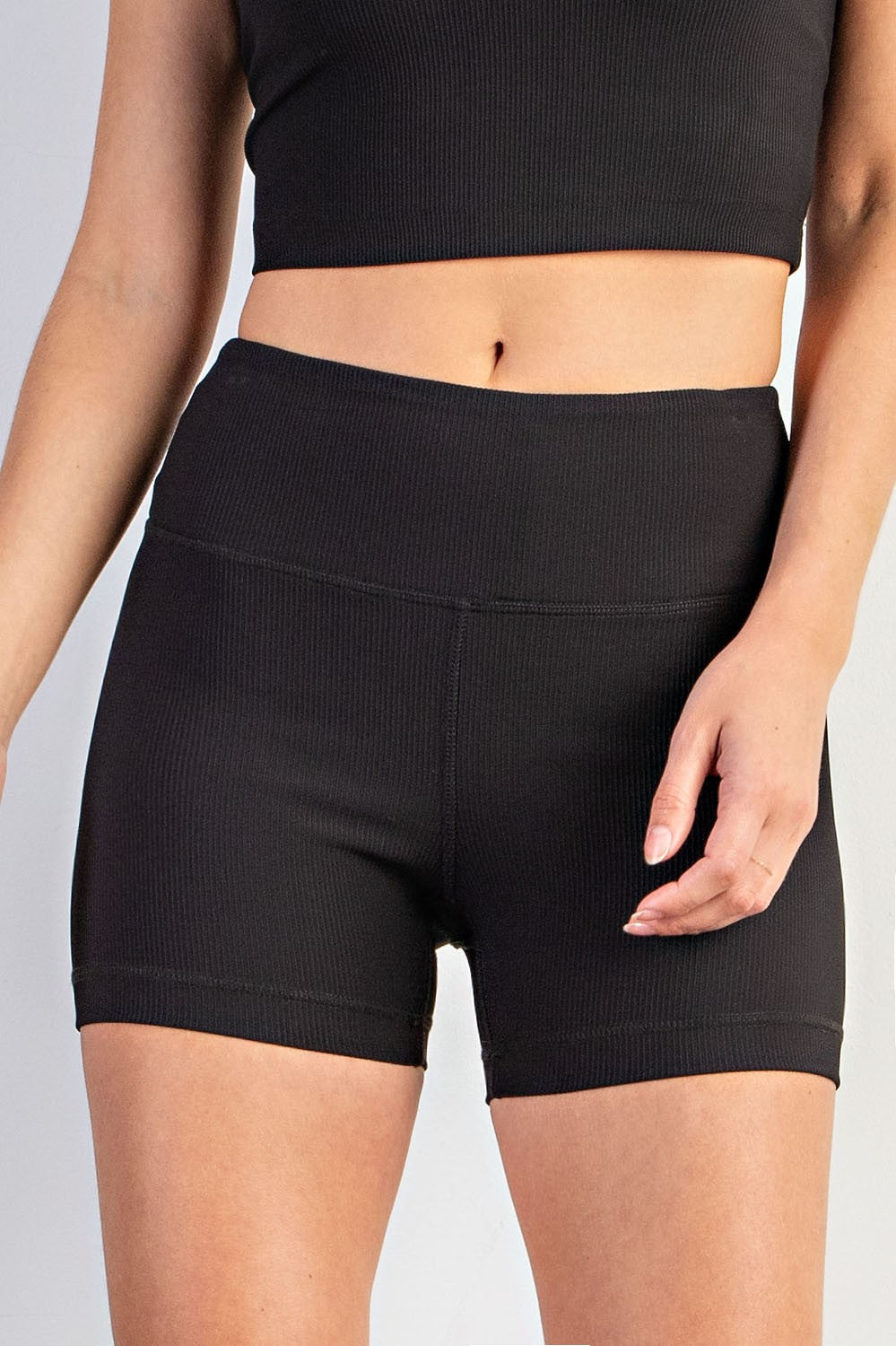 Nylon Rib Biker Short w/ Side Pocket - Final Sale