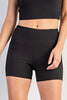 *CURVY GIRL* Nylon Rib Biker Short w/ Side Pocket - Final Sale