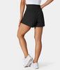 Halara Super High Waisted Back Pocket & Side Hidden Pocket 2-in-1 Yoga Shorts 2.5"**