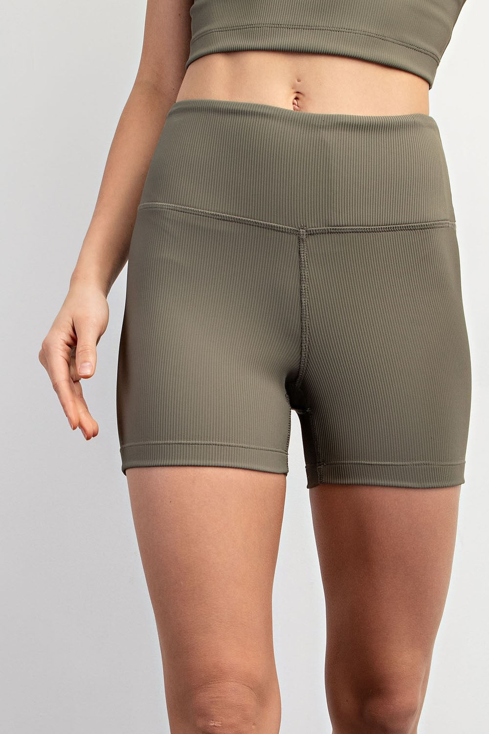 Nylon Rib Biker Short w/ Side Pocket - Final Sale