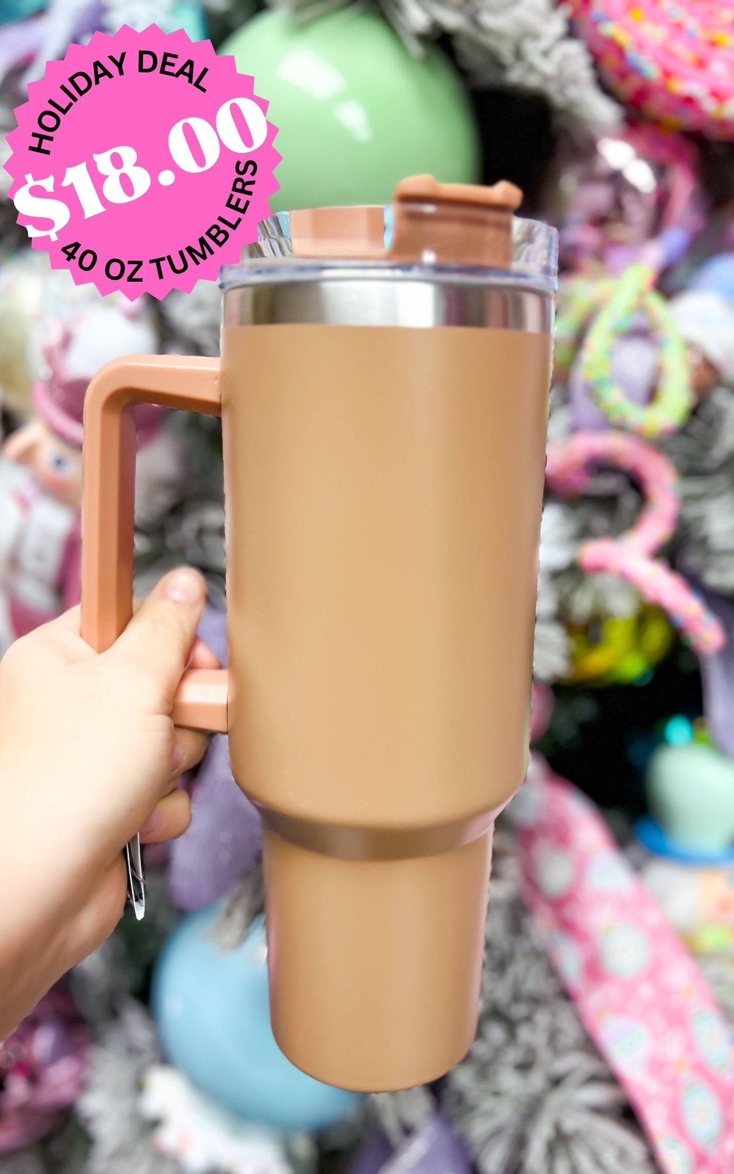 PINK FRIDAY DEAL:  Khaki 40oz "Dupe" Tumbler