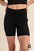 6 Inch Biker Shorts With Side Pockets | RAE MODE (2 COLORS) **