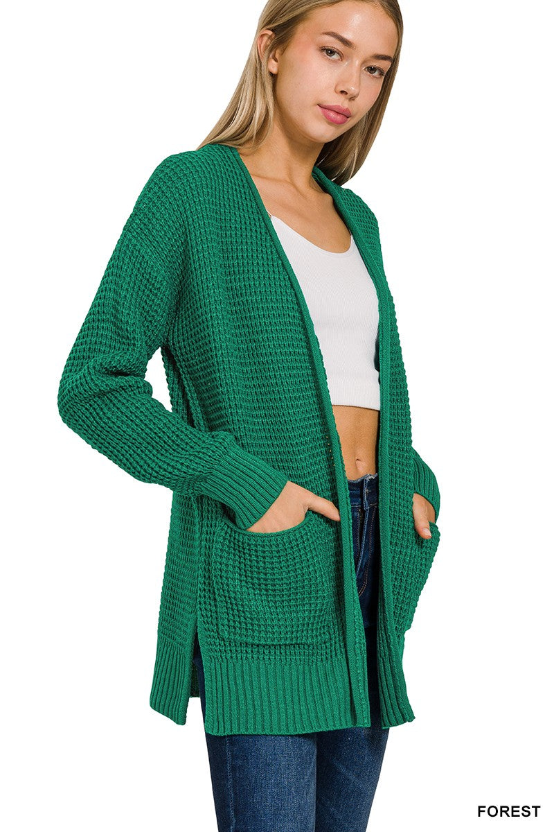 The Waffle Knit Cardigan | Zenana