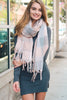 Oversized Flannel Tassel Scarf - Final Sale