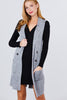 Heather Grey Long Sweater Vest