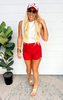 High Waisted Zippered Back Pocket Running Shorts | FINAL SALE