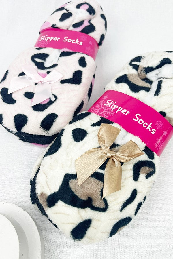 Leopard Soft Non Slip Winter Slipper **DEAL - COUPON EXCLUDED