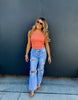 Ashland Straight Leg Distressed Denim Jean | Blakeley Jeans**