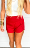 High Waisted Zippered Back Pocket Running Shorts | FINAL SALE