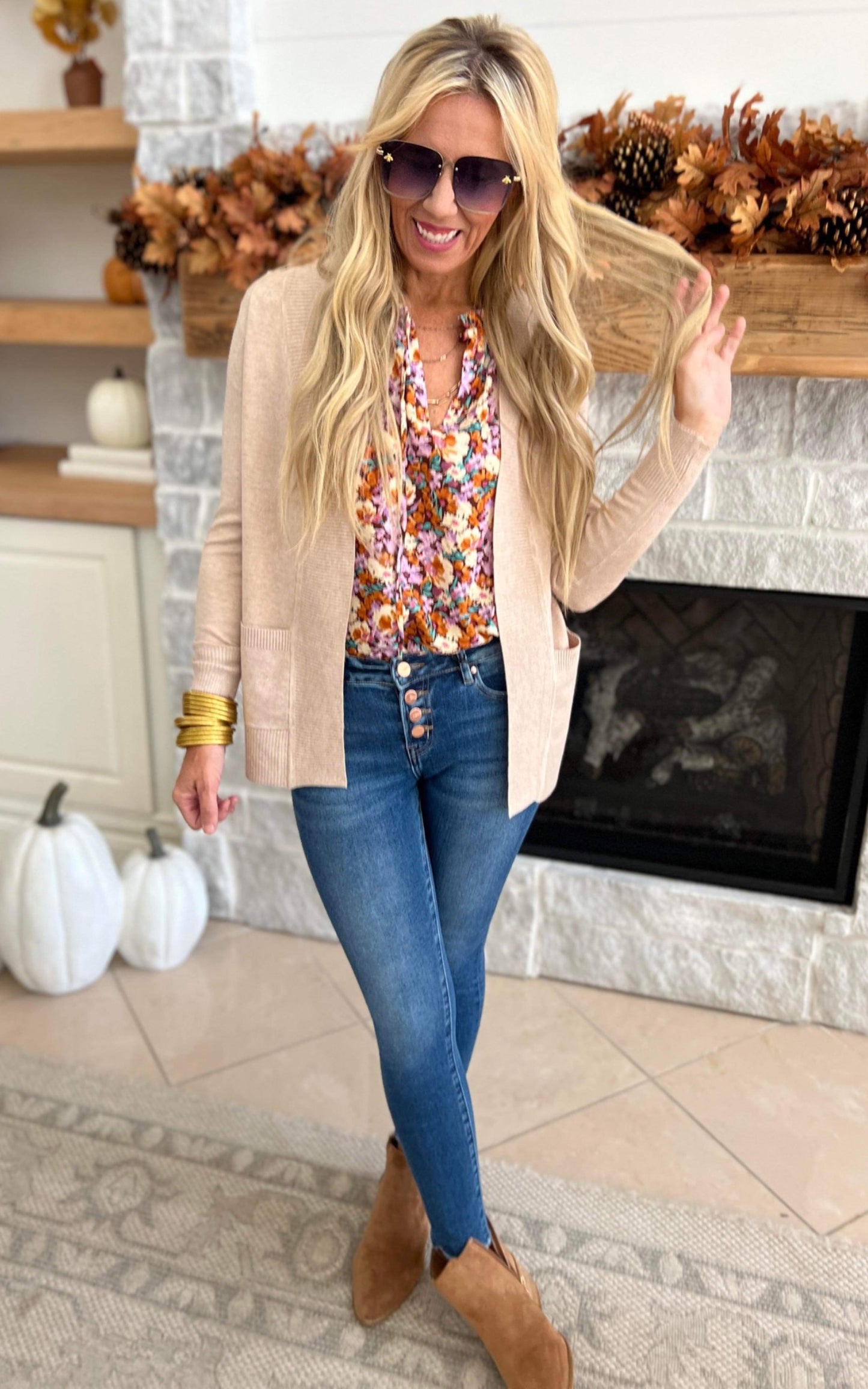 Our Favorite Boyfriend Cardigan - Khaki - Final Sale