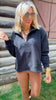 On Repeat Black Half-Zip Pullover | SALTY WAVE