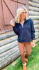 On Repeat Black Half-Zip Pullover | SALTY WAVE