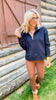 On Repeat Black Half-Zip Pullover | SALTY WAVE